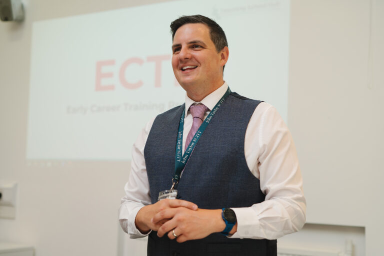 Mike Simmons, SCITT Director, hosting a training session.