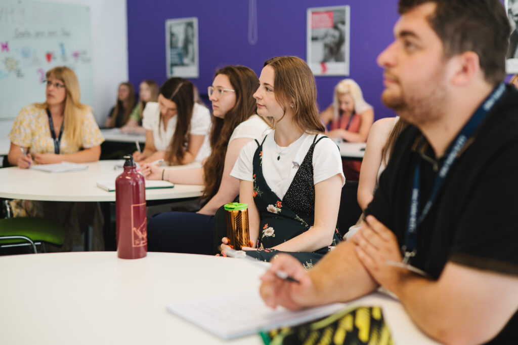 JTSCITT Primary Teacher Trainees during one of their training sessions at the hub.