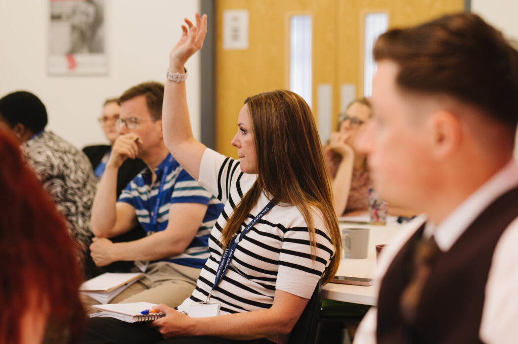 JTSCITT teacher trainees during a session at the hub